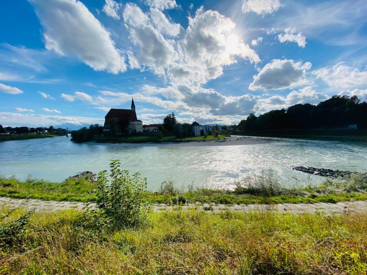 Ferienwohnung An Der Romantischen Salzachschleife Naehe Salzburg Laufen Buitenkant foto