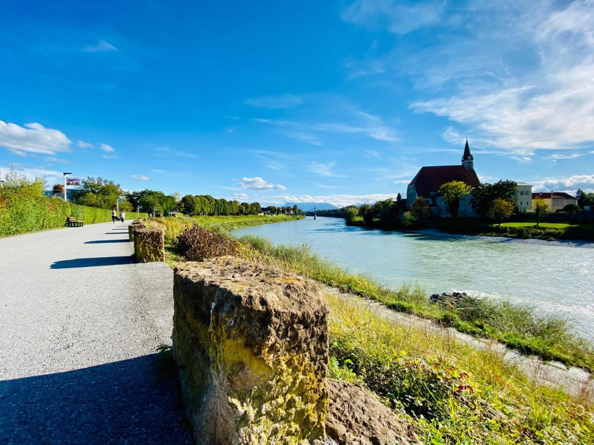 Ferienwohnung An Der Romantischen Salzachschleife Naehe Salzburg Laufen Buitenkant foto