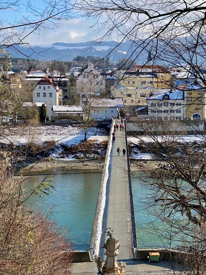 Ferienwohnung An Der Romantischen Salzachschleife Naehe Salzburg Laufen Buitenkant foto